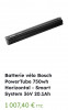 Batterie Bosch Powertube 750 Horizontal Smart System pour vélo électrique 