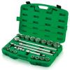 TOPTUL Professional 21 Piece 3/4in Drive 6 Point Flank Drive Socket Set GCAI2102