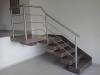 rampe d'escalier en inox et Verre et a