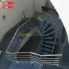 Rampe d'escalier garde corps en inox 