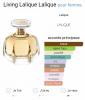 Purfum living lalique oiginal produit