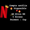 Vent Compt Netflix officiel 1 Mois 