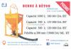 BENNE A BETON AVEC FLEXIBLE