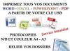 Photocopie & impression a3 a4 