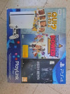 PS4 Slim 500go blanche avec 2 manettes et grand turismo + 3 jeux playlink gratuits