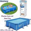       Piscine hors sol Steel Pro 259 x 170 x 61 cm -Bestway