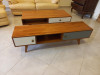 Lot meuble TV + Table basse en bois massif (hêtre) d'importation