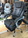 Fauteuil de Direction Premium Ultra Confort avec Repose-Pieds Intégré et Rembourrage Supérieur