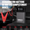 Booster Batterie Voiture Portable Jump Starter Démarreur Voiture + Compresseur d'air