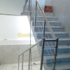 rempe d escalier & gsrde corpe en inox