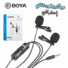 BOYA BY-M1DM Microphone Ee Lavalier Omnidirectionnel Double