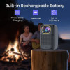 Datashow portable projecteur Android WIFI Bluetooth Avec batterie 10400mah 3600 Lumens ضمان 12 شهر