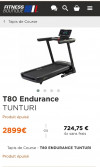 Tapis de course professionnel Tunturi T 80 endurance 