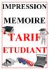 impression memoire tarif etudiant