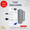  PACK Citerne Plastique 500L +POMPE + CEREAU + ACCESSOIR 