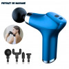 Pistolet facial rechargeable pour massage 4 tètes avec 6 réglages de vitesse CY-001