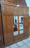 Armoire 4 + 4 en bois rouge 