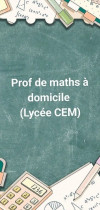 Prof de math à domicile 