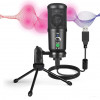 Microphone à condensateur USB professionnel avec Trépied BM66