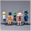  Pack de 5 Pcs Figurines One Piece Luffy Ace Zoro Sanji Sabo