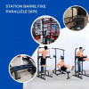 Station barre fixe parallèle dips avec Banc de musculation + support barre hauteur réglable m  