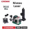 Niveau laser crown. 3 lignes intérieur et extérieur 