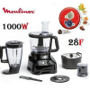 blender / mixeur moulinex 1000w avec 10 accessoires et 31 fonctions