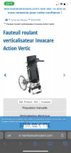 Fauteuil roulant verticalisateur invacare action vertic