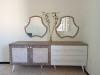 Meuble de salon, console + miroirs 