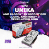 Carte Graphique Unika AMD Radeon RX 6650 XT  8GB DDR6, AMD RDNA 2 Ventilateur 128G