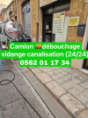 Camion vidange débouchage 