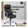 CHAISE OPÉRATEUR - MODERNE - CUIR SYNTHETIQUE - RH-580