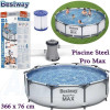 Piscine  Bestway 56416  Steel Pro pompe et filtre 366 76 cm