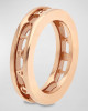 bvlgari B Zero1 Rose Gold 1 Band Logo Ring