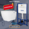 Pack wc suspendu ensemble | Sanidecor + Simpa 