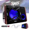 X-TOP Subwoofer de caisson de basses grande puissance 4600W avec amplificateur integré 12V