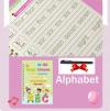 4 Livres Cahier d'apprentissage- Math ,Drawing, Number, Alphabet