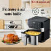 Friteuse à air sans huile 6L 1500W | kitchen lab