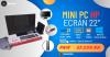 MINI PC HP AVEC ECRAN 22 Pouces & CLAVIE ET SOURIS SANS FIL