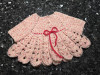 Très jolie robe bébé fille au crochet 0-3 mois