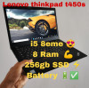 Lenovo thinkpad t480s i5 8th 8ram 258 SSD NVME m2 