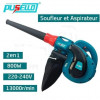 Souffleur aspirateur pusello 800w