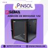 ARMOIRE DE BRASSAGE 12U 19" MURALE - VITREE - DEMONTE - 600X600 - NOIR - SIGMA