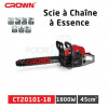    CROWN Scie à Chaine à Essence 450mm 45cc 1800W CT20101-18  