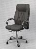 CHAISE BUREAU fauteuil PDG Modèle CIRTA Gris Simili Cuir Skaï De La Marque MOBIX-DZ