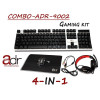 Kit Clavier + Souris + Casque + Tapis De Souris Adr Technology Gaming Combo 4In1 Pack Combo-Adr-9002