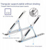 Support pour ordinateur portable pliable en aluminium au design créatif