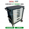 SERVANTE 07 TIROIRES 229PCS GRIS TOPTUL