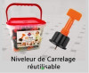 Boit 50pcs niveleure de carrelage réutilisable 