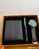 Pack Montre Classique , Porte Monnaie , Stylo